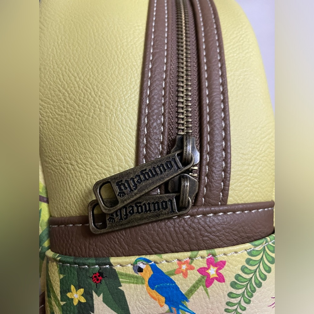 NEW! Loungefly Disney Mickey & Friends Jungle NWT Backpack GLOW IN THE DARK - Picture 2 of 9